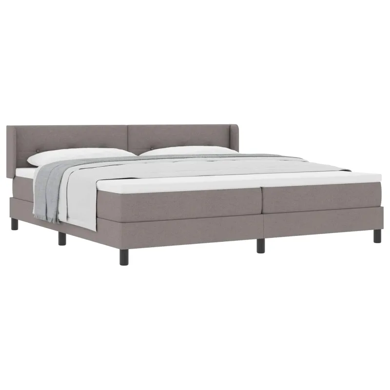 Kiemas lova su galvūgalio Taupe 200 x 200 cm audinys