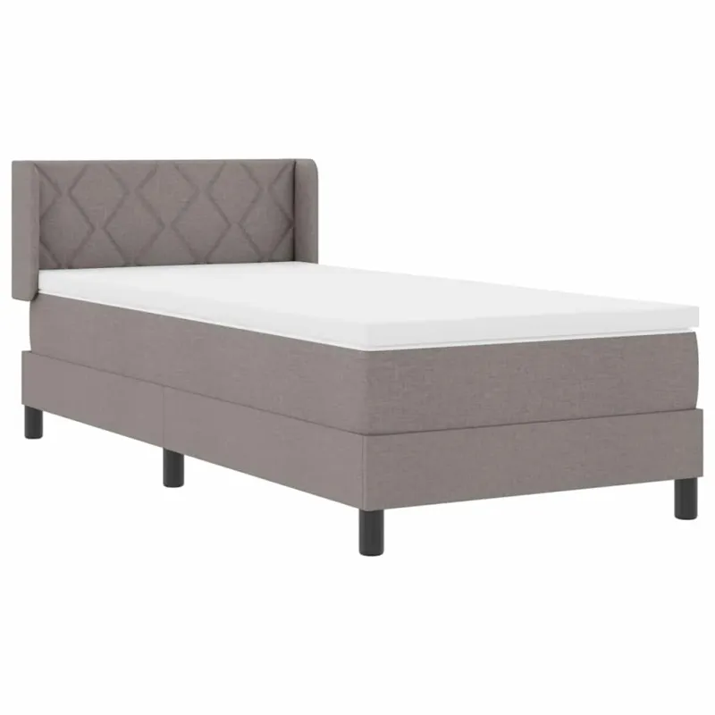 Kiemas lova su galvūgalio Taupe 200 x 90 cm audinys