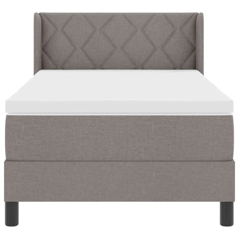 Kiemas lova su galvūgalio Taupe 200 x 90 cm audinys