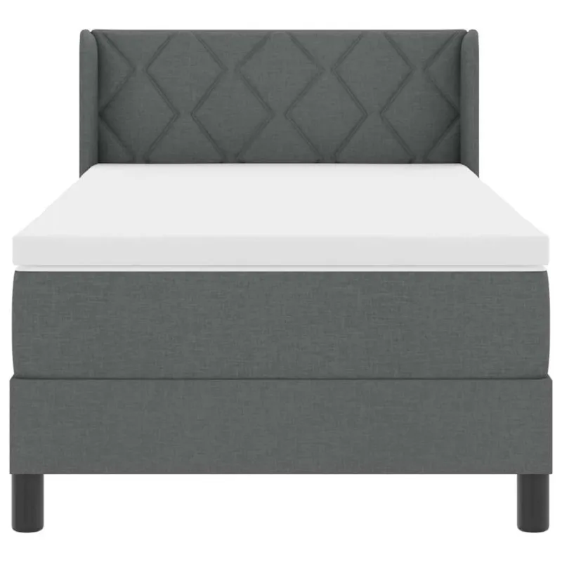 Kiemas lova su galvūgalio Tamsiai pilka 200 x 100 cm audinys