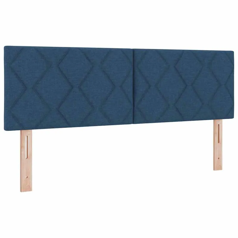 Kiemas lova su čiužiniu Mėlyna 200 x 160 cm audinys