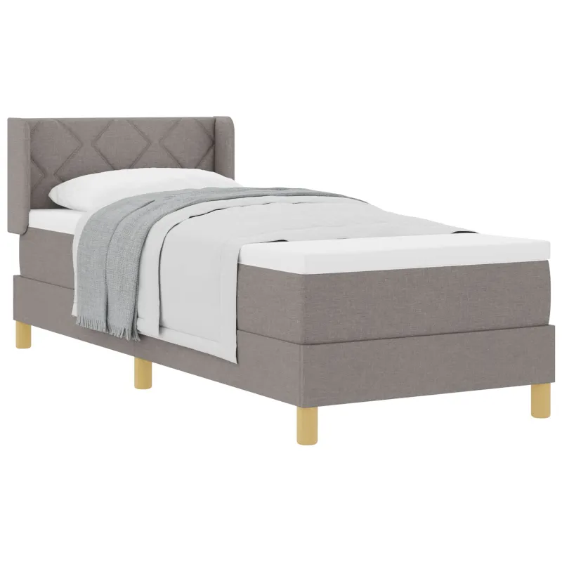 Kiemas lova su pagalve Tortora 200 x 80 cm audinys