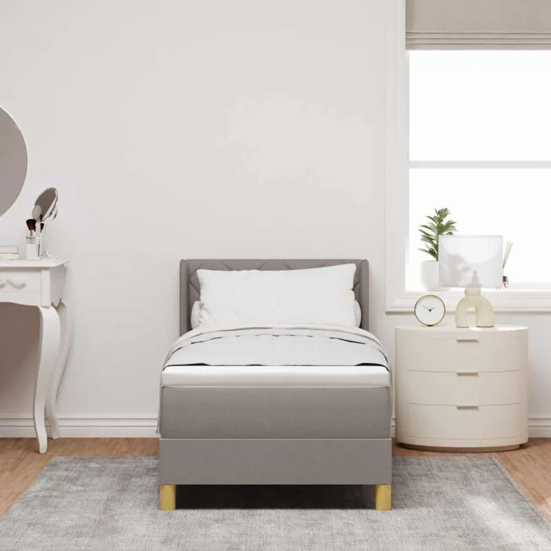 Kiemas lova su pagalve Tortora 200 x 80 cm audinys