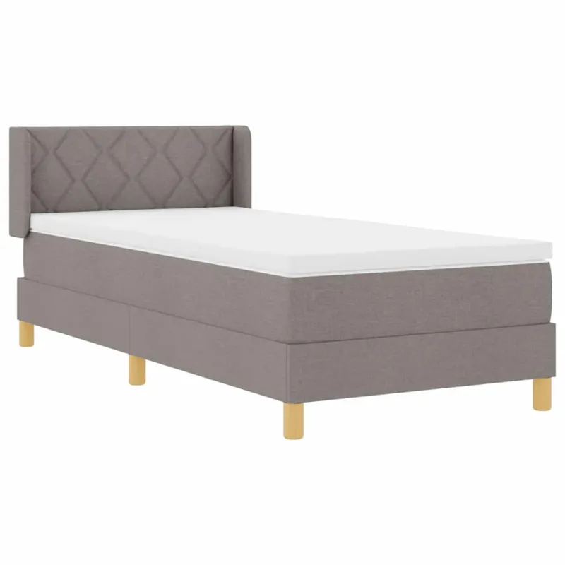 Kiemas lova su čiužiniu Tortora 200 x 90 cm audinys