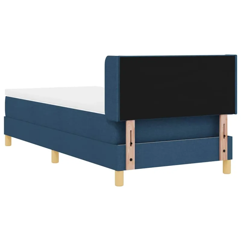 Kiemas lova su čiužiniu Mėlyna 200 x 90 cm audinys