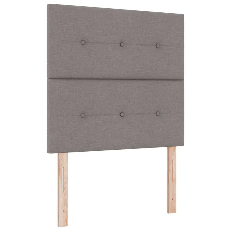 Kiemas lova su čiužiniu Taupe 200 x 100 cm audinys