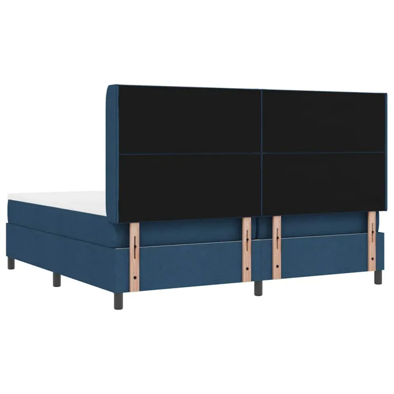 Kiemas lova su čiužiniu Mėlyna 200 x 200 cm audinys