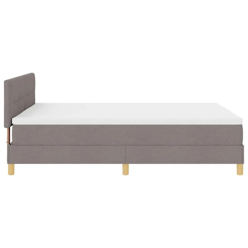 LED Čiužinio Lova su LED juostelėmis Taupe 140 x 200 cm audinys