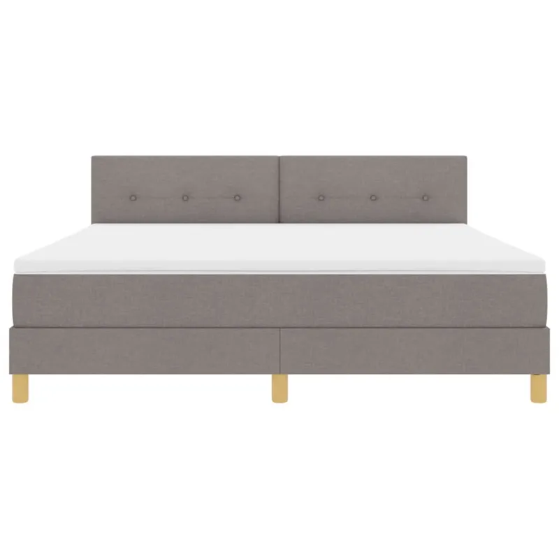 LED Čiužinio Lova su LED juostelėmis Taupe 180 x 200 cm audinys