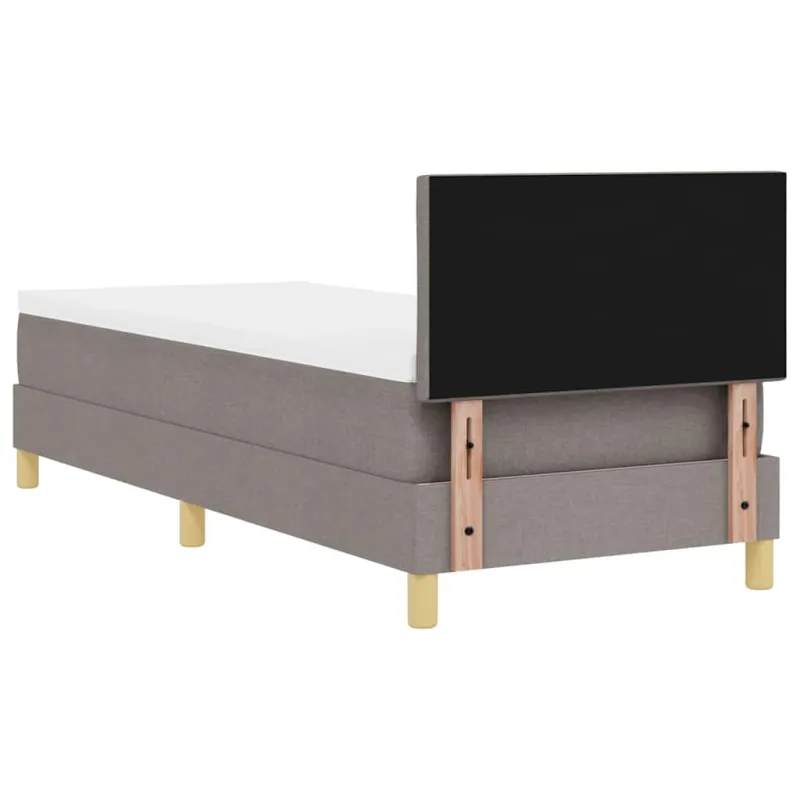 LED Čiužinio Lova su LED juostelėmis Taupe 80 x 200 cm audinys