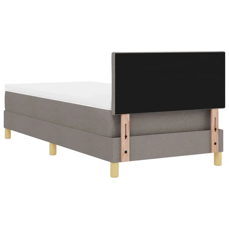 LED Čiužinio Lova su LED juostelėmis Taupe 90 x 200 cm audinys