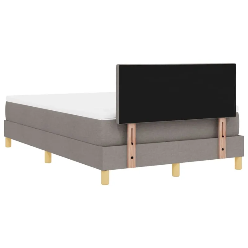 LED Čiužinio Lova su LED juostelėmis Taupe 120 x 200 cm audinys