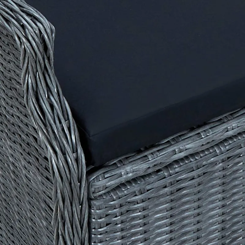 Sodo ruokailuryhmä, 5 osaa, tummanharmaa
