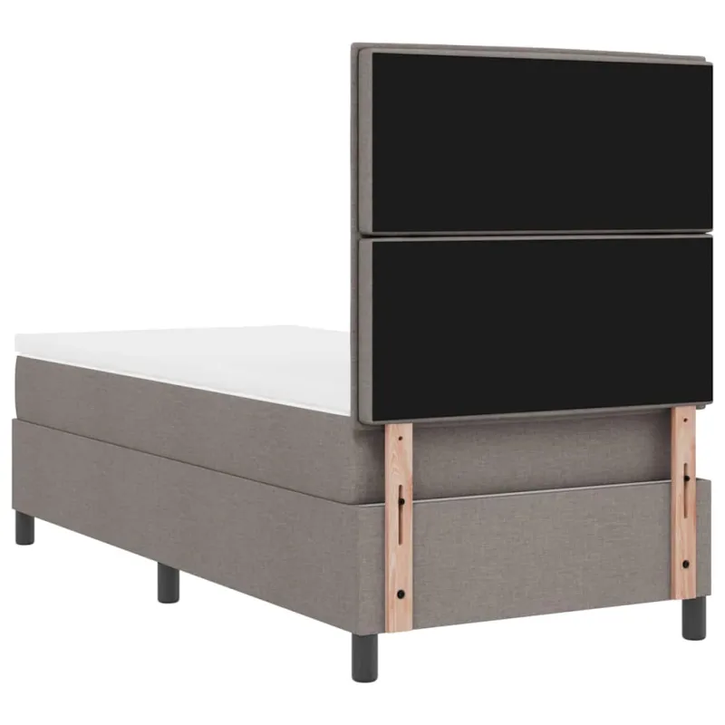 Kiemas lova su čiužiniu su LED Taupe 100 x 200 cm audinys