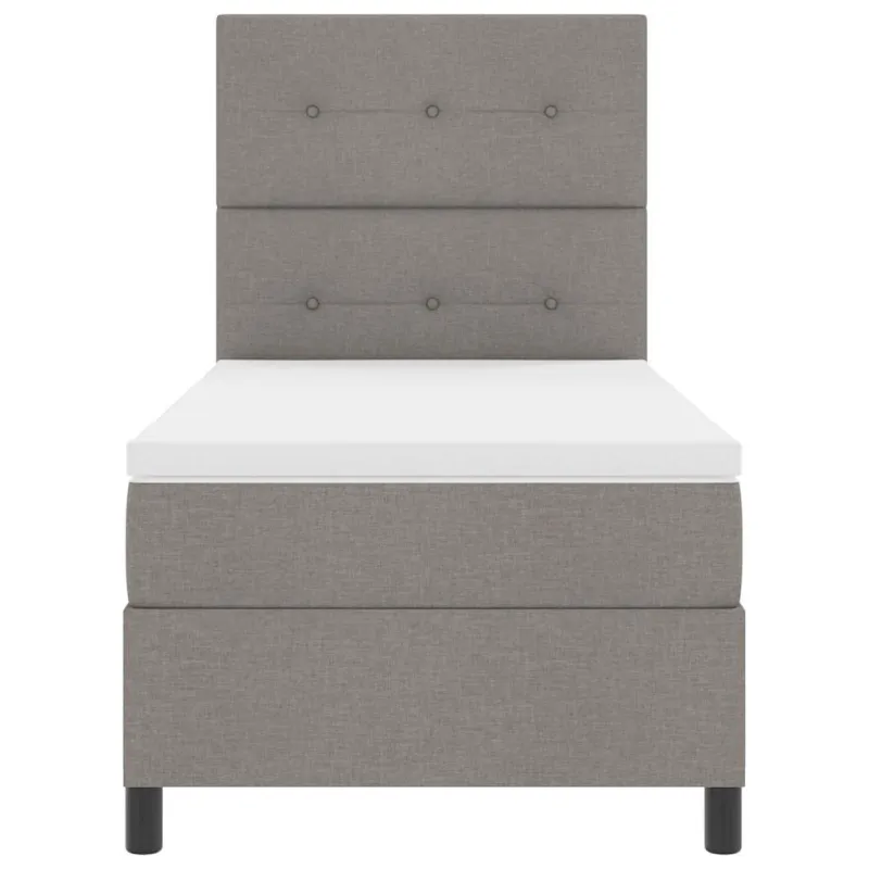 Kiemas lova su čiužiniu su LED Taupe 100 x 200 cm audinys