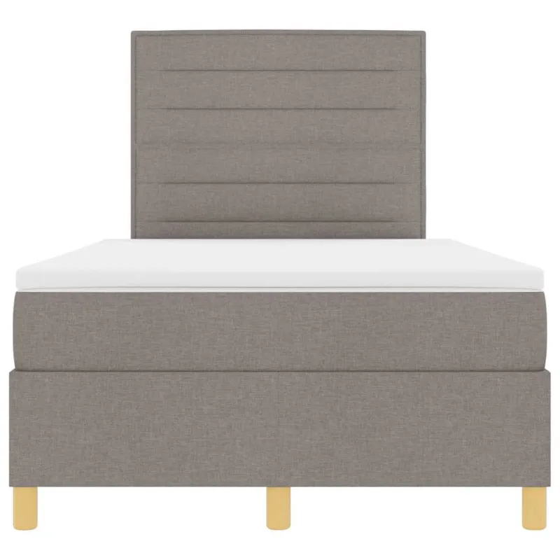 LED Čiužinio Lova su čiužiniu Taupe 120 x 190 cm audinys