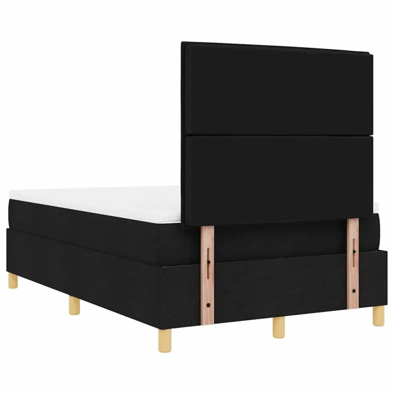 LED Čiužinio Lova su čiužiniu Juoda 120 x 200 cm audinys