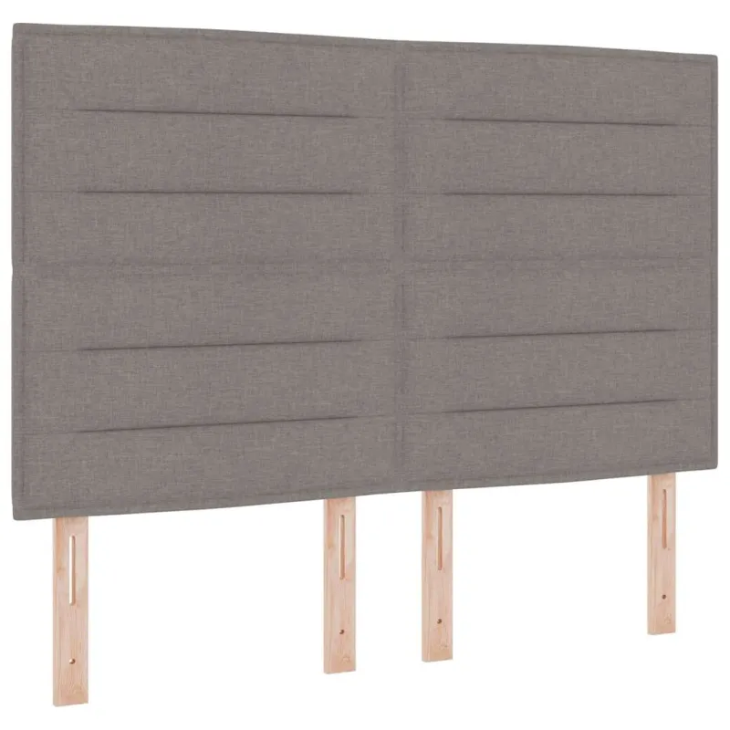 LED Čiužinio Lova su čiužiniu Taupe 140 x 200 cm audinys