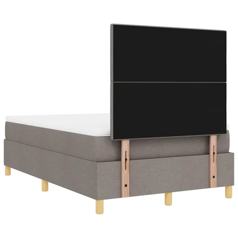 LED Čiužinio Lova su čiužiniu Taupe 120 x 200 cm audinys
