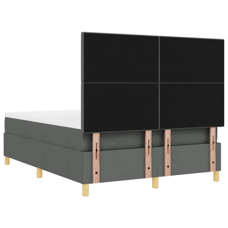 LED Čiužinio Lova Tamsiai pilka 140 x 190 cm audinys