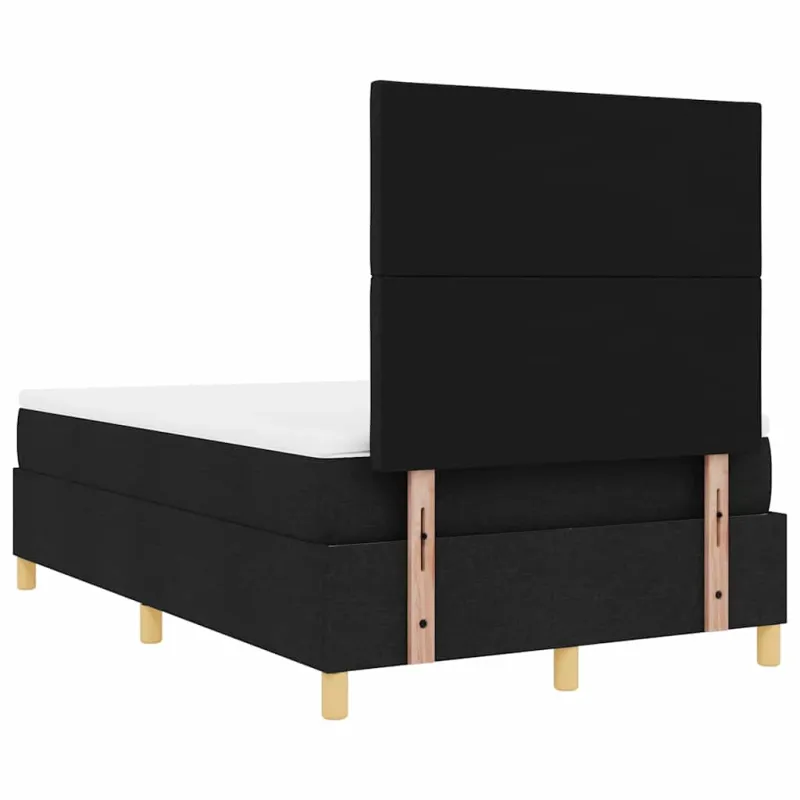 LED Čiužinio Lova su čiužiniu Juoda 120 x 190 cm audinys