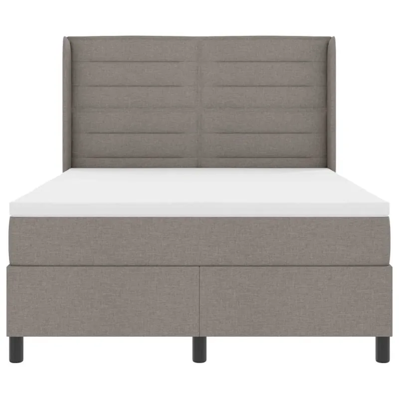 LED Čiužinio Lova su čiužiniu Taupe 140 x 190 cm audinys
