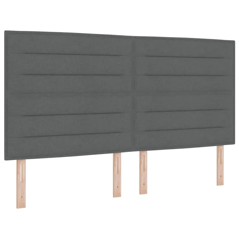 LED Čiužinio Lova Tamsiai pilka 200 x 200 cm audinys
