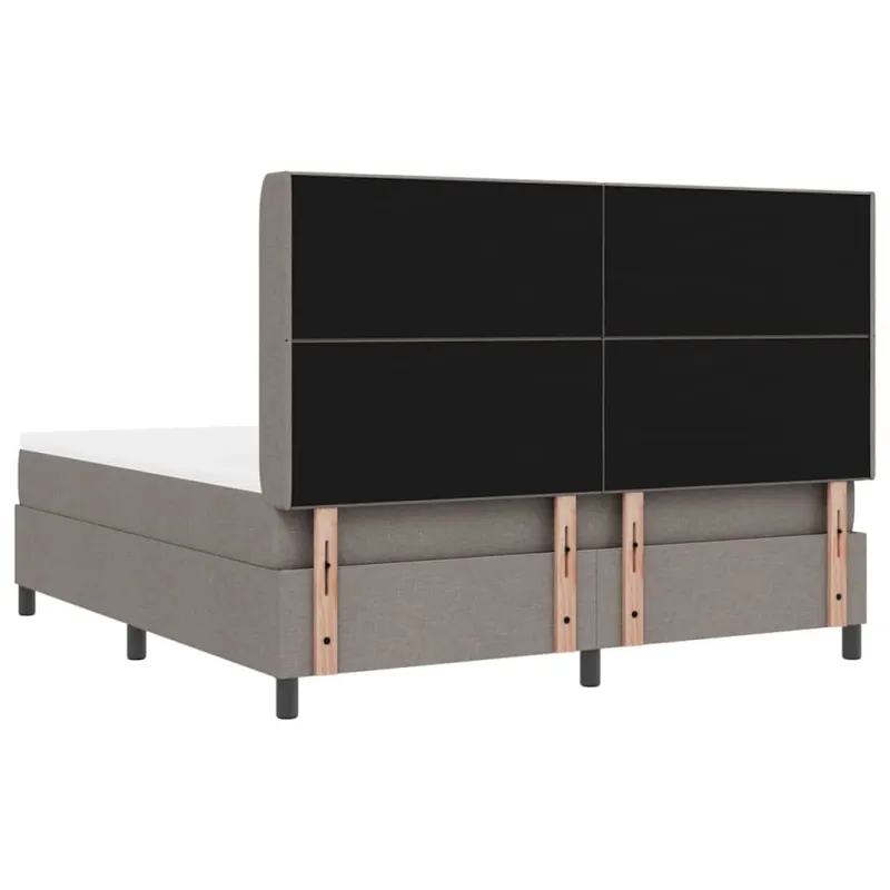 LED Čiužinio Lova su čiužiniu Taupe 180 x 200 cm audinys