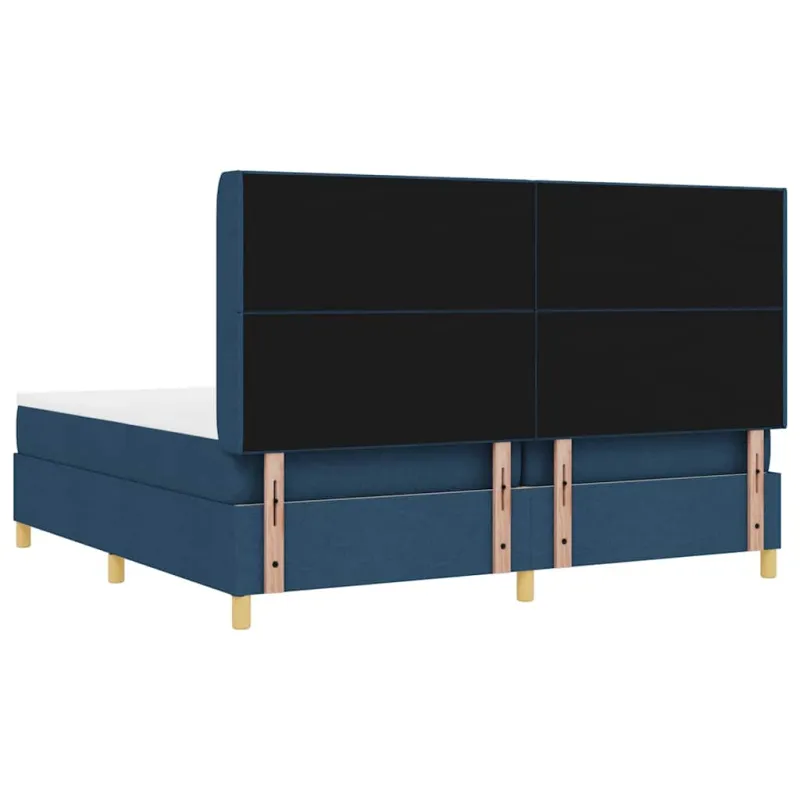 LED Čiužinio Lova su čiužiniu Mėlyna 200 x 200 cm audinys