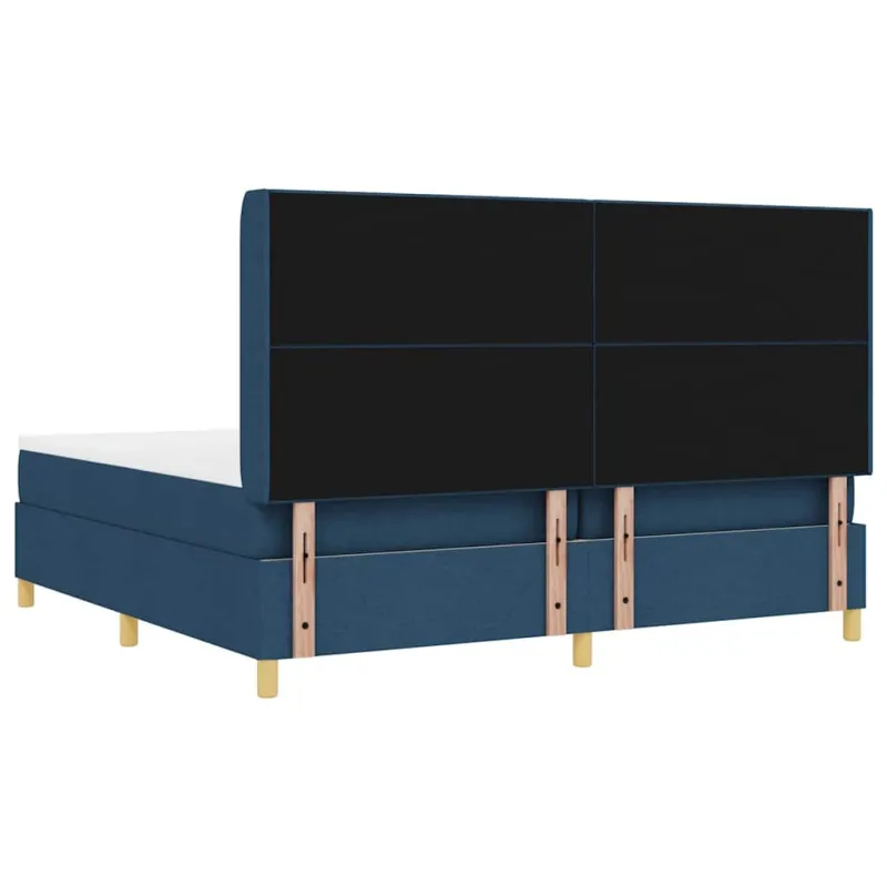 Kiemas lova su LED juostelėmis Mėlyna 200 x 200 cm audinys