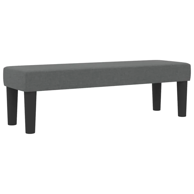 Kiemas lova su pagalve Tamsiai pilka 140 x 190 cm audinys