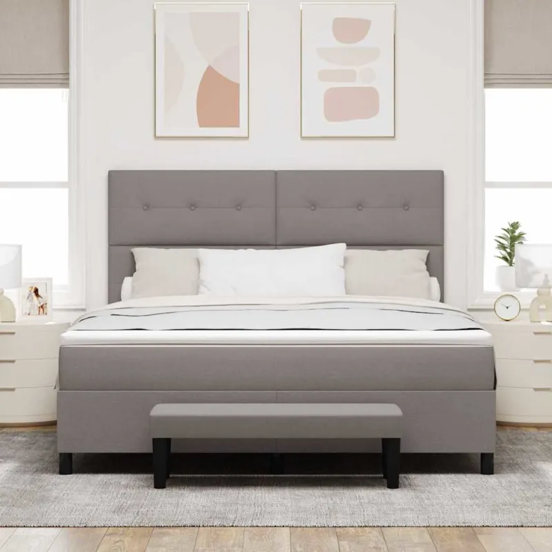 Kiemas lova su galvūgalio Tortora 180 x 200 cm audinys