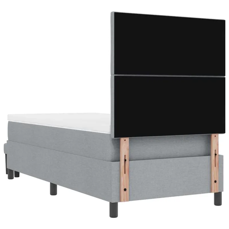 Kiemas lova su galvūgalio Šviesiai pilka 100 x 200 cm audinys