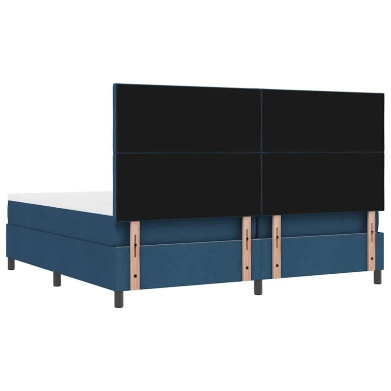 Kiemas lova su čiužiniu Mėlyna 200 x 200 cm audinys