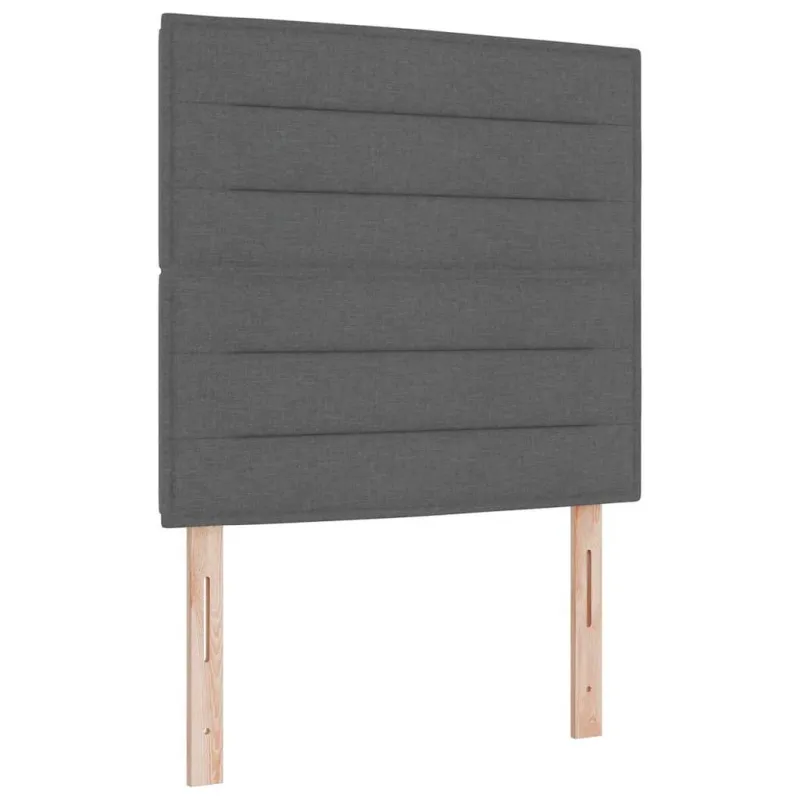 Kiemas lova su galvūgalio Tamsiai pilka 200 x 120 cm audinys
