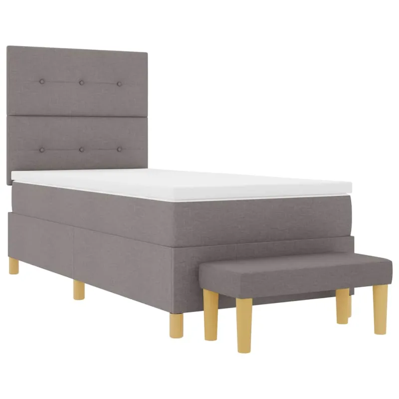 Kiemas lova su pagalve Tortora 200 x 100 cm audinys