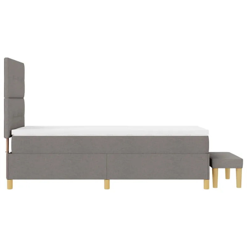 Kiemas lova su pagalve Tortora 200 x 100 cm audinys