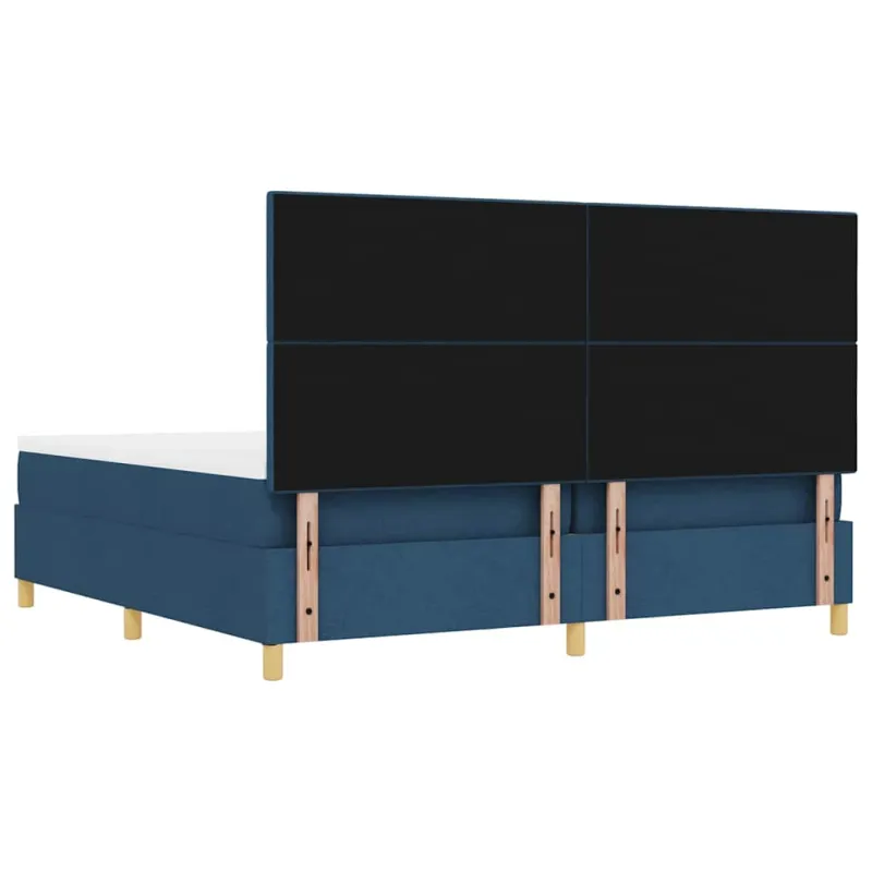 Kiemas lova su čiužiniu Mėlyna 200 x 200 cm audinys
