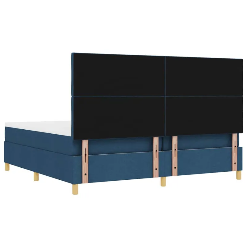 Kiemas lova su čiužiniu Mėlyna 200 x 200 cm audinys