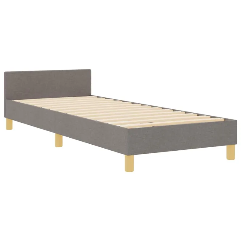 Lovos rėmas su galvūgalio Taupe 90 x 200 cm audinys