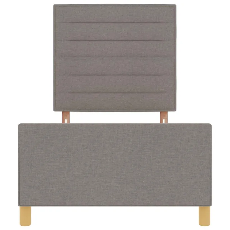 Lovos rėmas su galvūgalio Taupe 90 x 200 cm audinys
