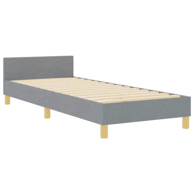 Lovos rėmas su galvūgalio Šviesiai pilka 100 x 200 cm audinys