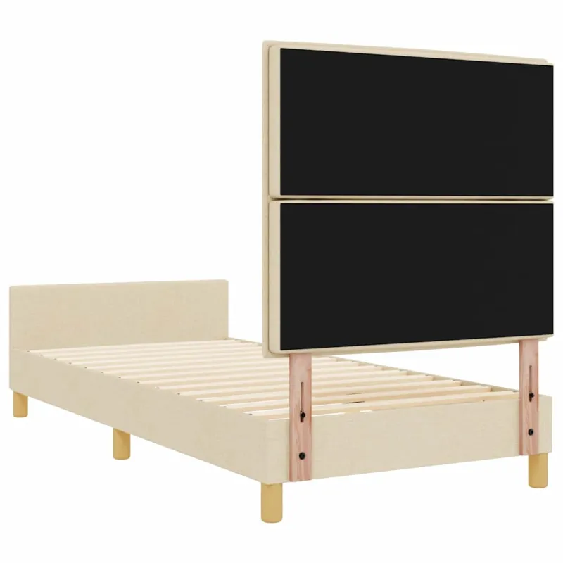 Lovos rėmas su galvūgalio Kreminė 100 x 200 cm audinys