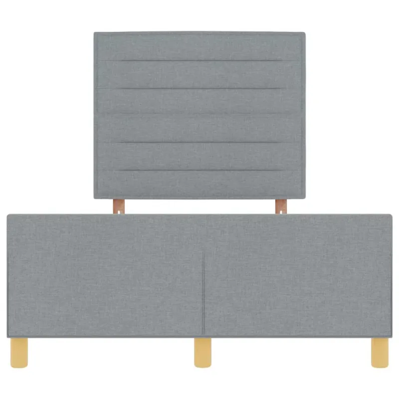 Lovos rėmas su galvūgalio Šviesiai pilka 120 x 200 cm audinys