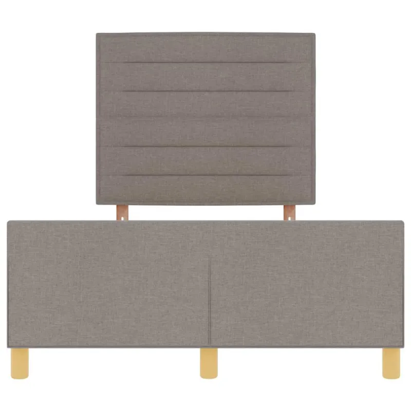 Lovos rėmas su galvūgalio Taupe 120 x 200 cm audinys