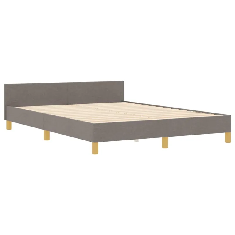 Lovos rėmas su galvūgalio Taupe 140 x 190 cm audinys