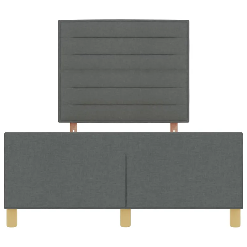 Lovos rėmas su galvūgalio Tamsiai pilka 140 x 200 cm audinys