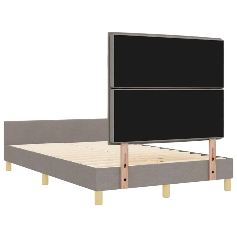 Lovos rėmas su galvūgalio Taupe 140 x 200 cm audinys