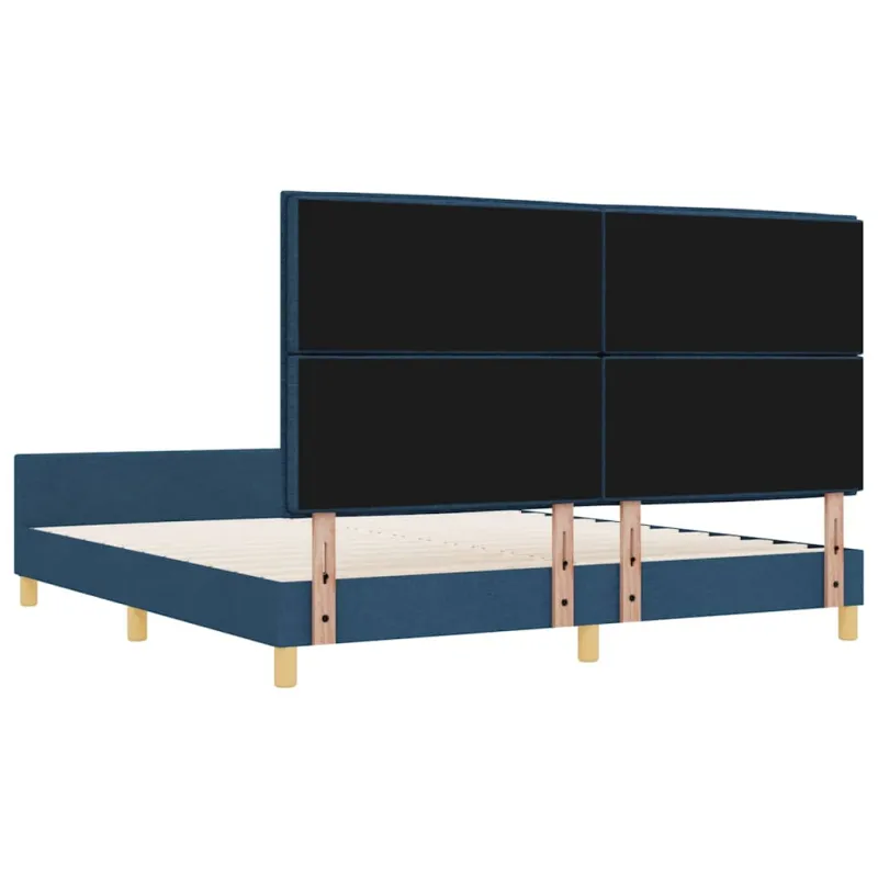 Lovos rėmas su galvūgalio Mėlyna 180 x 200 cm audinys