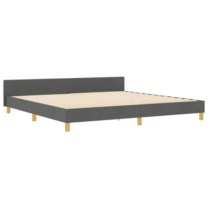 Lovos rėmas su galvūgalio Tamsiai pilka 200 x 200 cm audinys